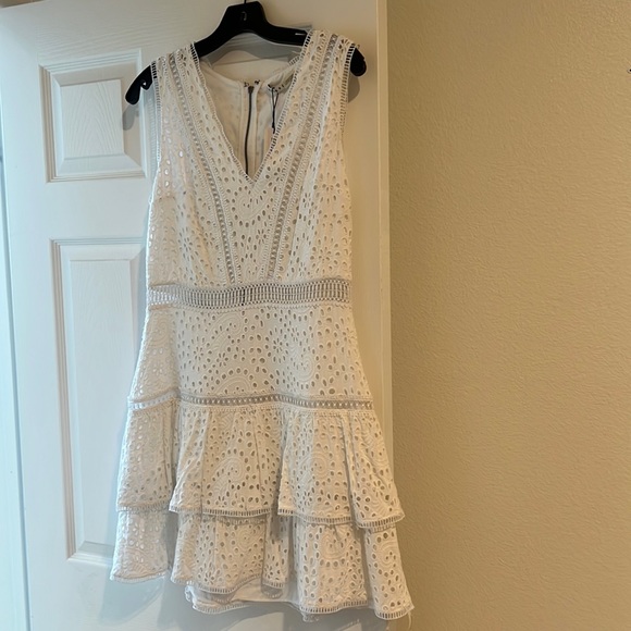 Alice + Olivia Tonie Embroidered Eyelet Dress size 10 - Picture 1 of 5